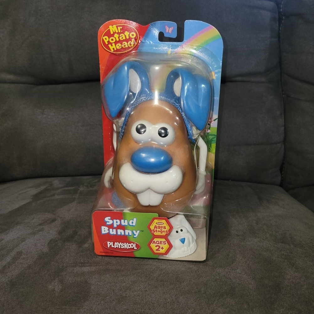 Mr. Potato Head Spud Bunny Blue Ears Easter 2007 Playskool Hasbro Sealed